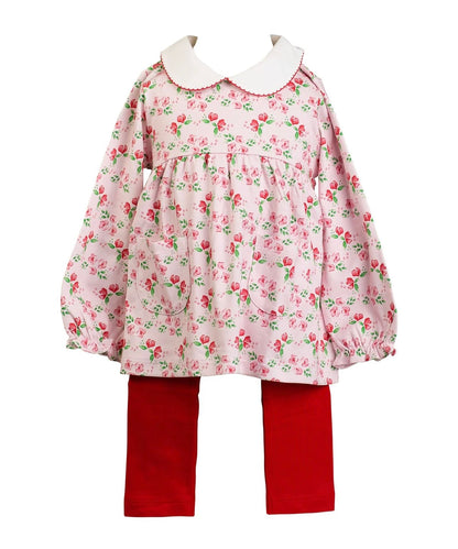 The Proper Peony Zinna Blooms Tunic Set