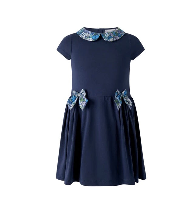 Rachel Riley Dalhia Jersey Bow Dress