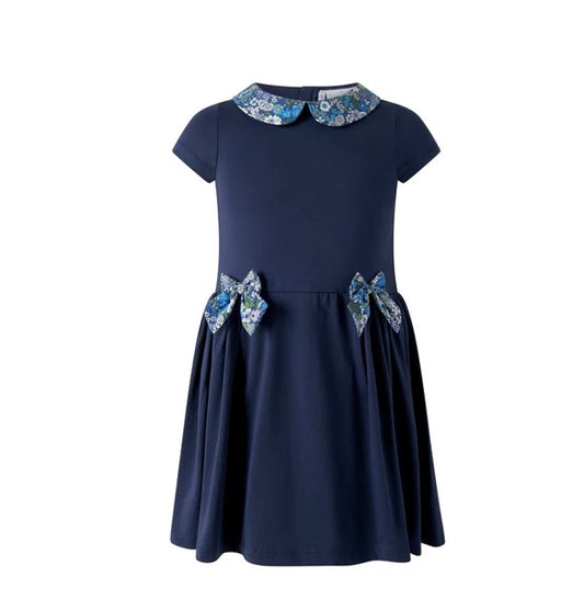 Rachel Riley Dalhia Jersey Bow Dress