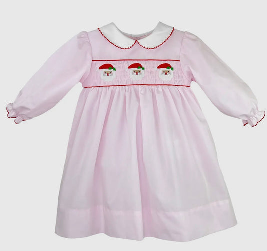 Petit Ami Santa Smocked Dress