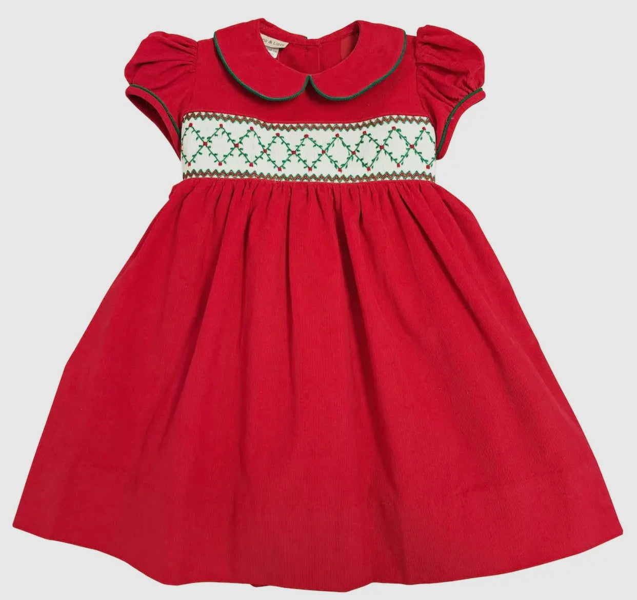 Marco and Lizzy Girls Christmas Time Smocked Dress