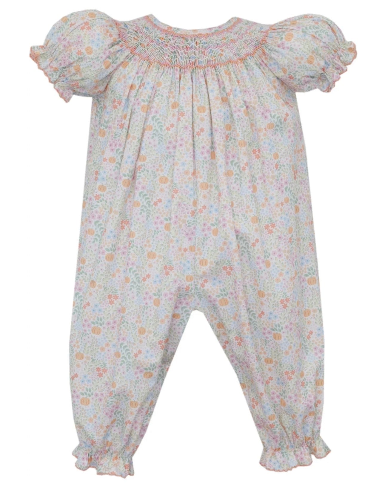 Petit Bebe Pumpkin Print Romper