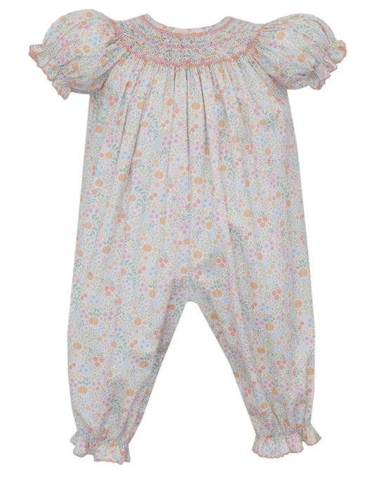 Petit Bebe Pumpkin Print Romper