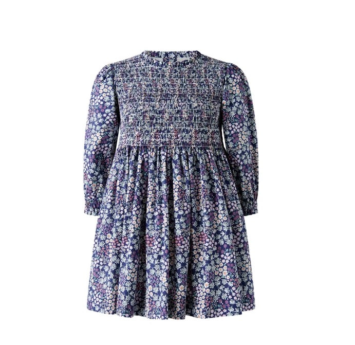 Rachel Riley Wild Floral Ruched Dress