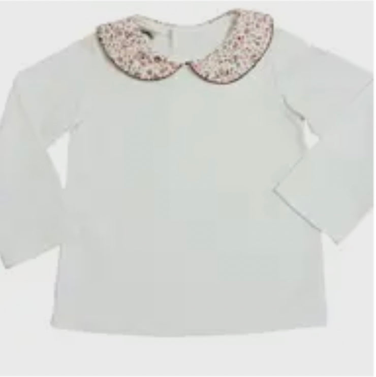 Marco and Lizzy Fall Cary Collection Floral Collar Top