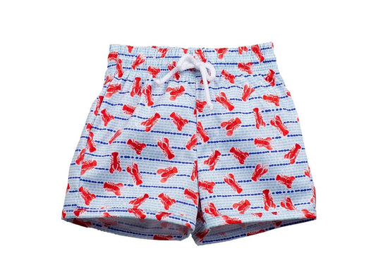 The Proper Peony Lobster Swim Trunks