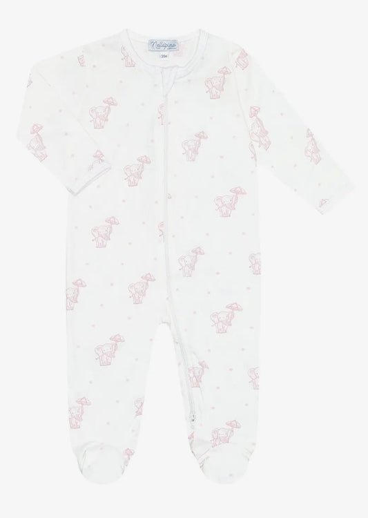 Nella Pima Pink Elephant Footie