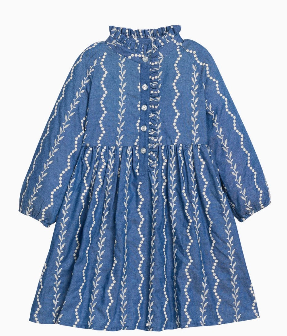 BISBY Amelia Dress- Chanonix Chambray