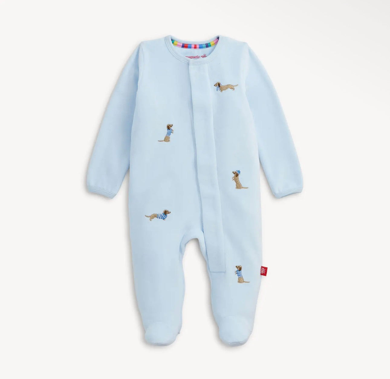 Magnetic Me Embroidery Dog Footie