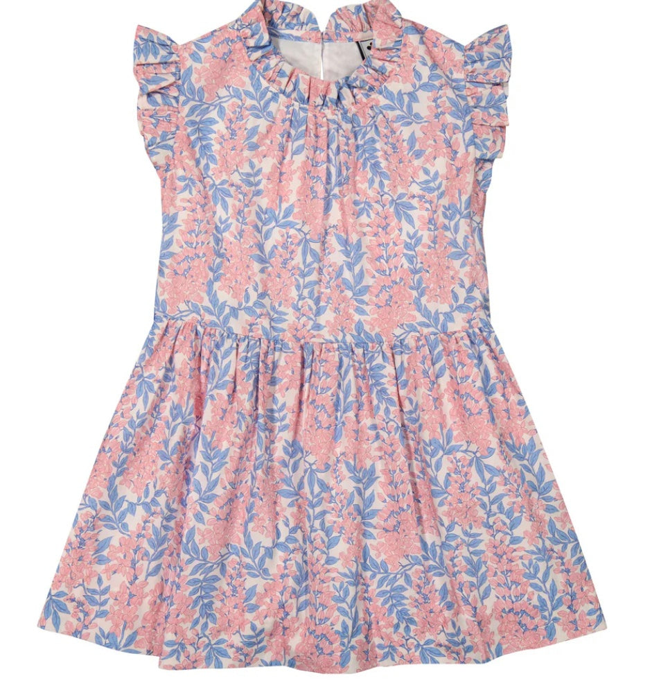 Busy Bees Kinsley Dropwaist Dress- Pink Azalea