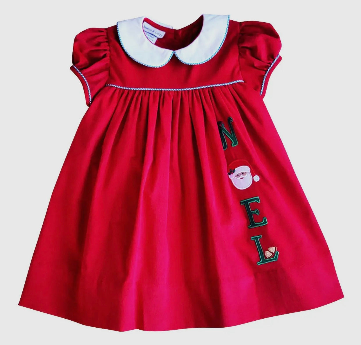 Marco and Lizzy Christmas Noel Applique Dress