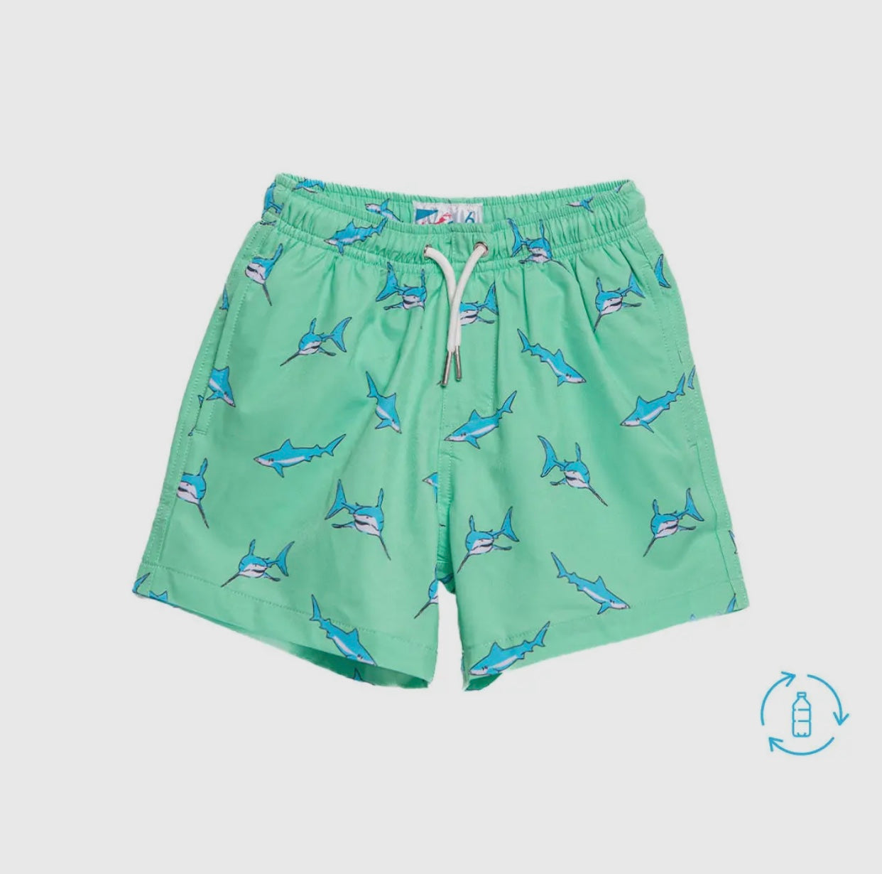 Bermies Boys Swim- Green Shark