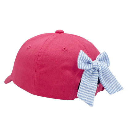 Bits & Bows Sailboat Bow Baseball Hat (Girls)