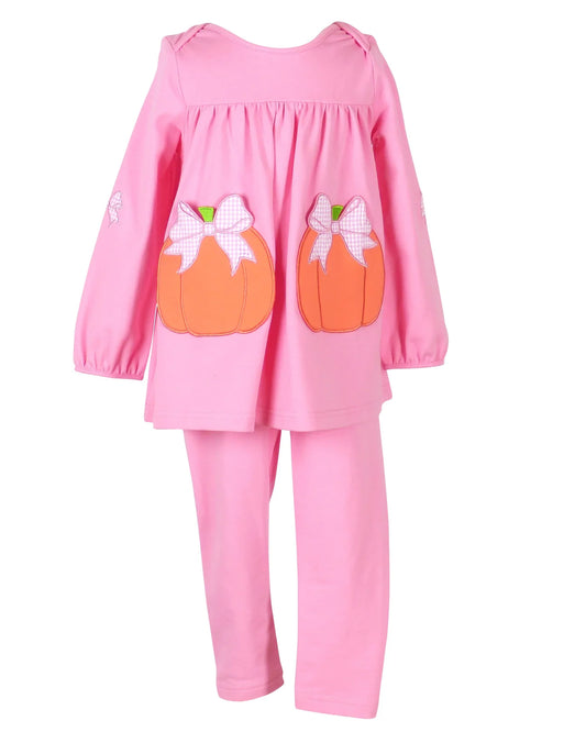 The Yellow Lamb Tabby Tunic and Leggings- Pumpkins