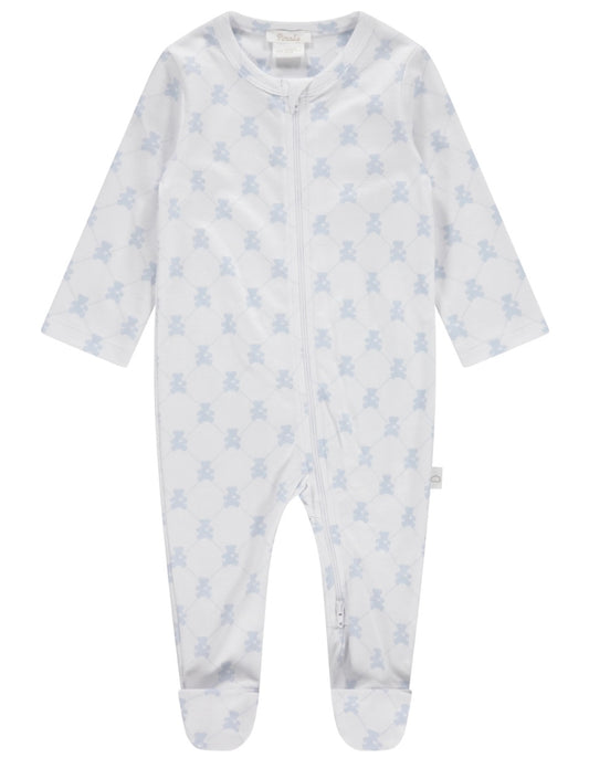 Pimalu Teddy Bear Footie- Blue