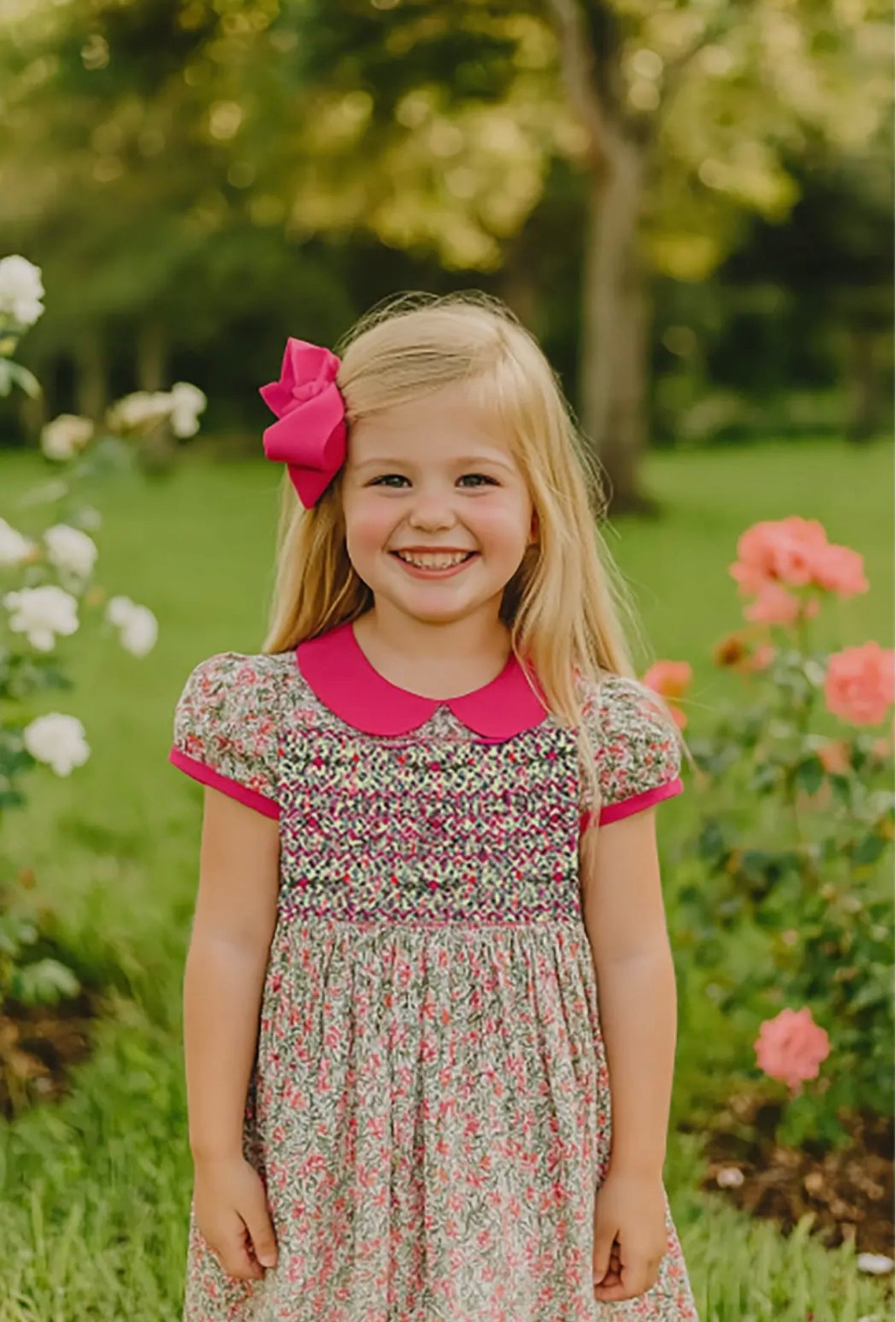 Marco and Lizzy Amy Handsmocked Classic Dress