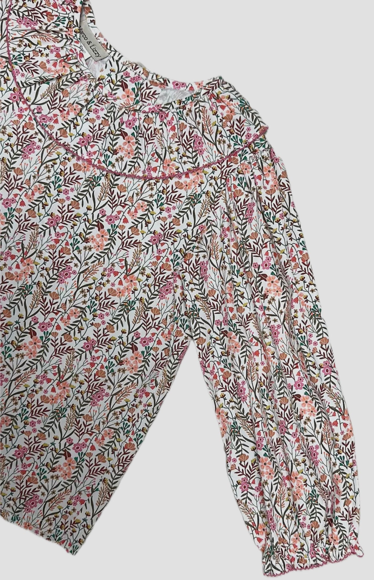 Marco and Lizzy Amy Floral Cotton Blouse