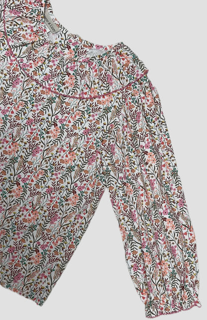 Marco and Lizzy Amy Floral Cotton Blouse