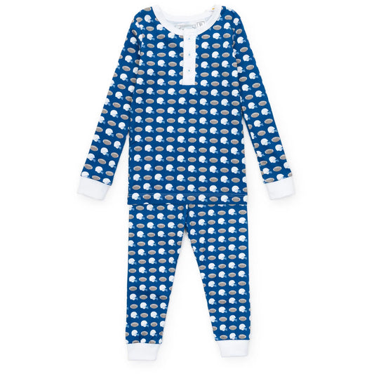 Lila and Hayes Jack Pajama Set- Firstdown Football