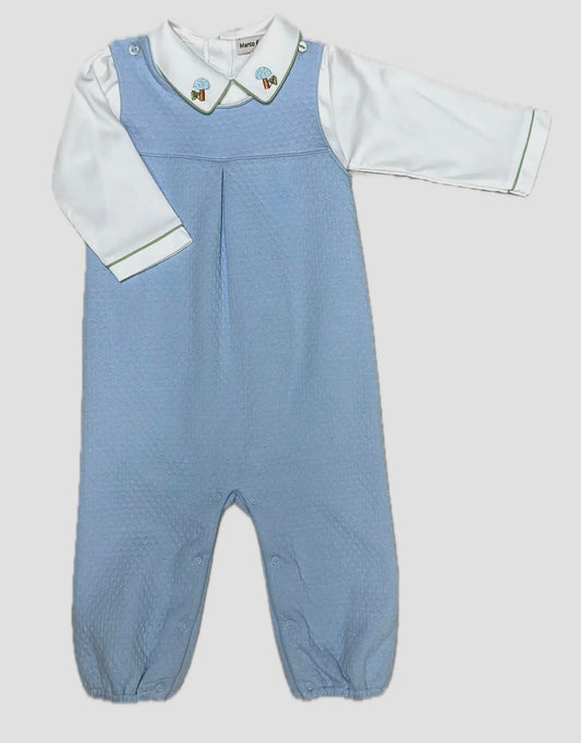 Marco and Lizzy Drew Overall Set-Light Blue