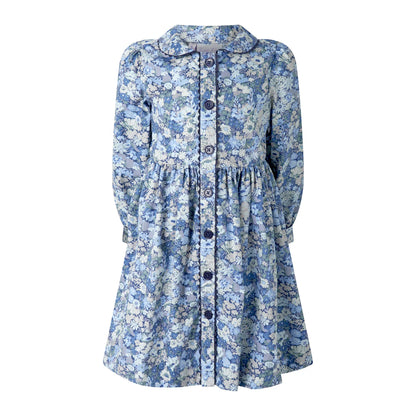 Rachel Riley Floral Long Sleeve Button Front Dress