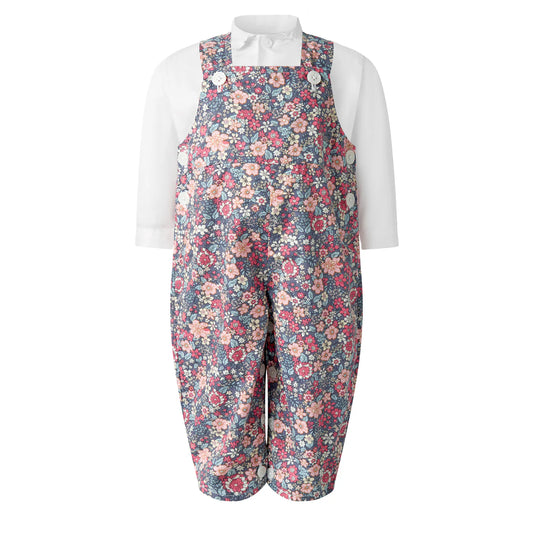 Rachel Riley Floral Dungarees