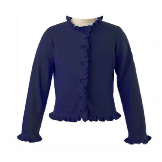 Rachel Riley Frill Cardign-Navy