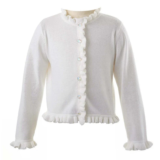 Rachel Riley Frill Cardign- Ivory