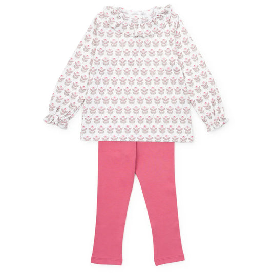 Lila and Hayes Lulu Girl's Legging Set- Berkshire Batik Floral