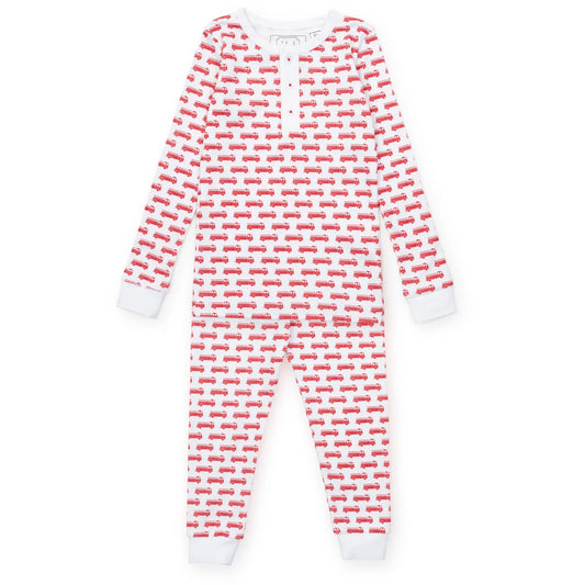 Lila and Hayes Jack Boys PJ set- Fire Truck