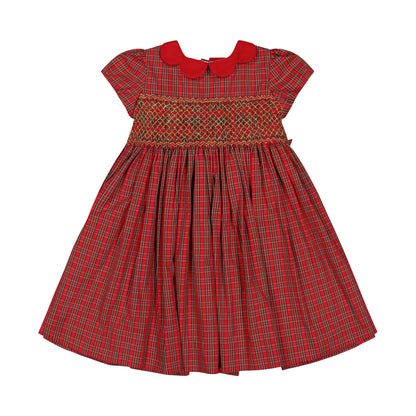 Antoinette Paris Marguerite Dress- Red Tartan