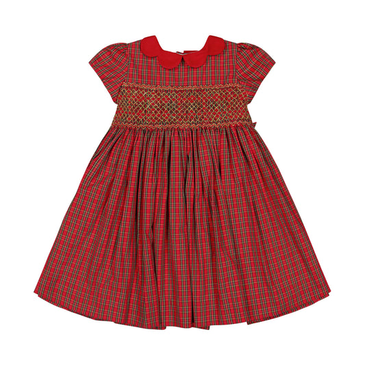 Antoinette Paris Marguerite Dress- Red Tartan