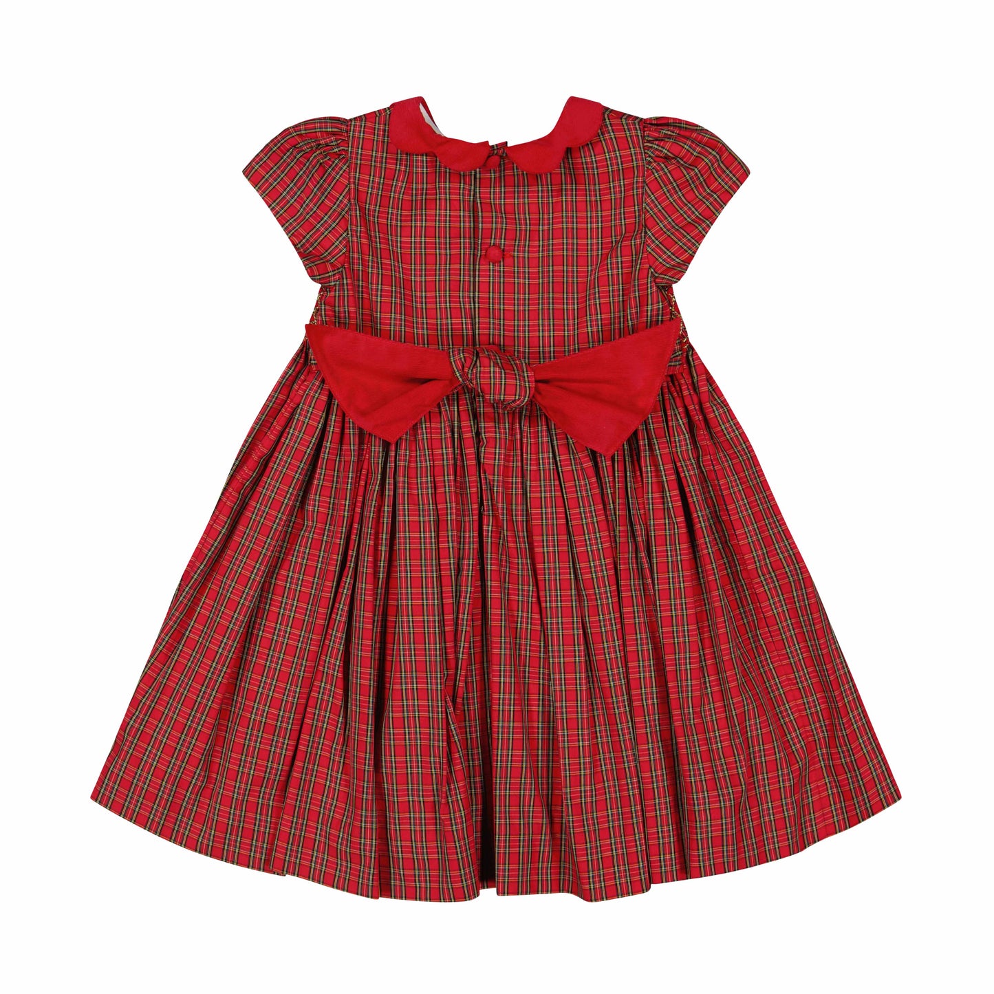 Antoinette Paris Marguerite Dress- Red Tartan