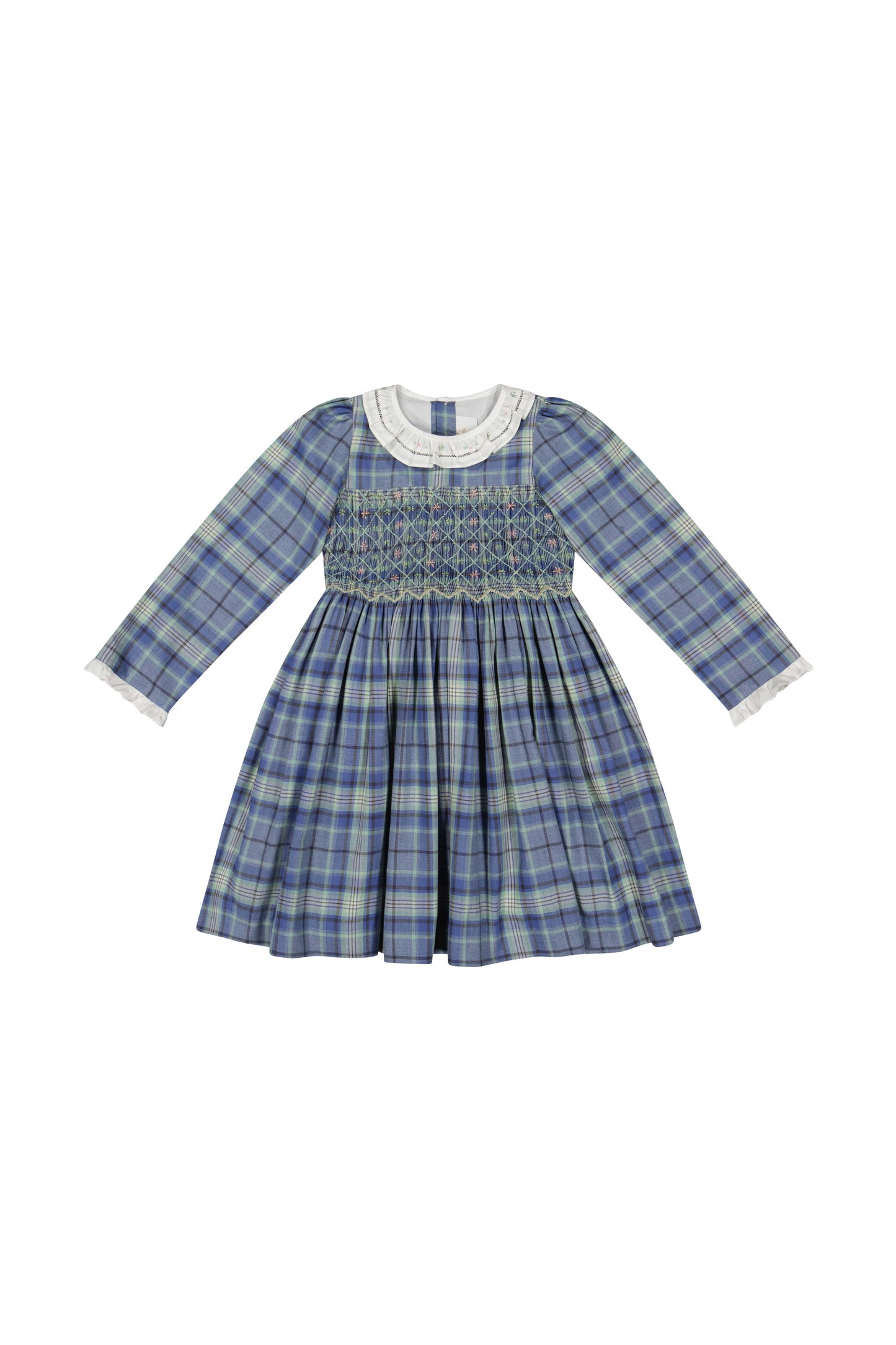 Antoinette Paris Heidi Dress- Blue Tartan