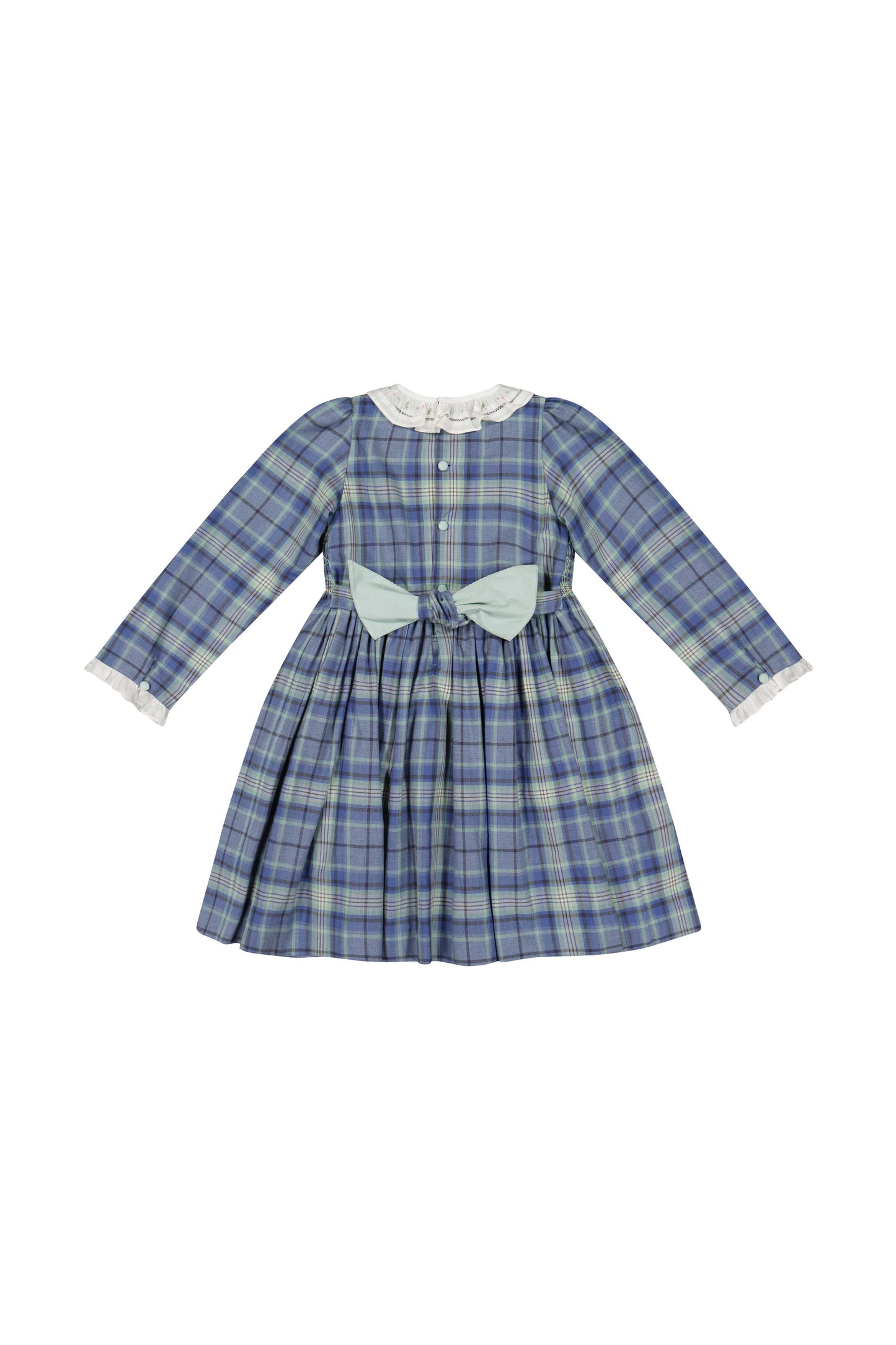 Antoinette Paris Heidi Dress- Blue Tartan