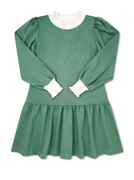 SET Proper Dorothy Dropwaist Dress- Clover Green
