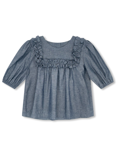 SET Proper Brynlee Blouse- Denim