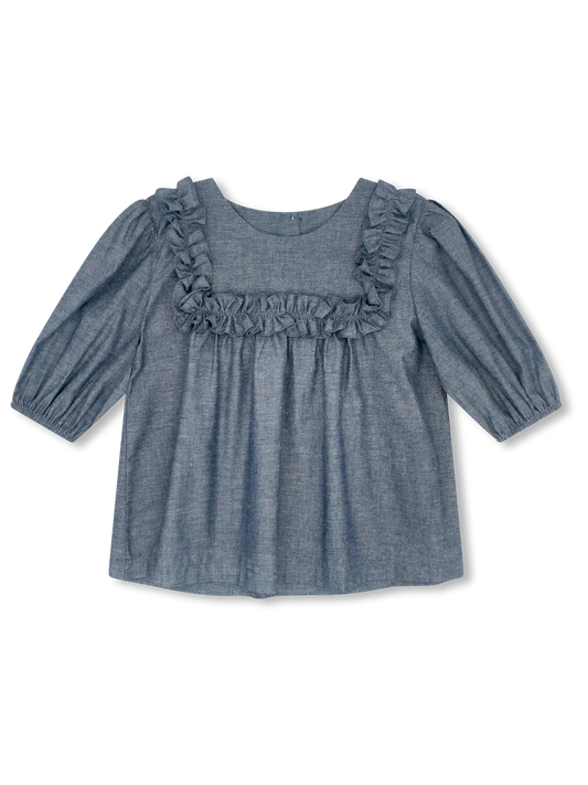 SET Proper Brynlee Blouse- Denim