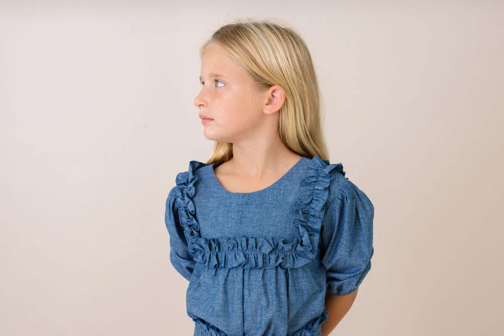 SET Proper Brynlee Blouse- Denim