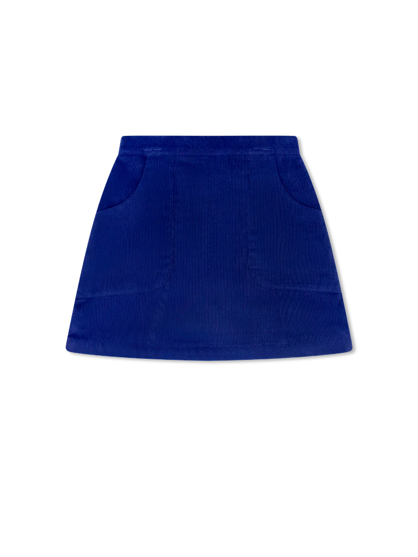 SET Proper Kristin Skirt- Norwood Navy Corduroy
