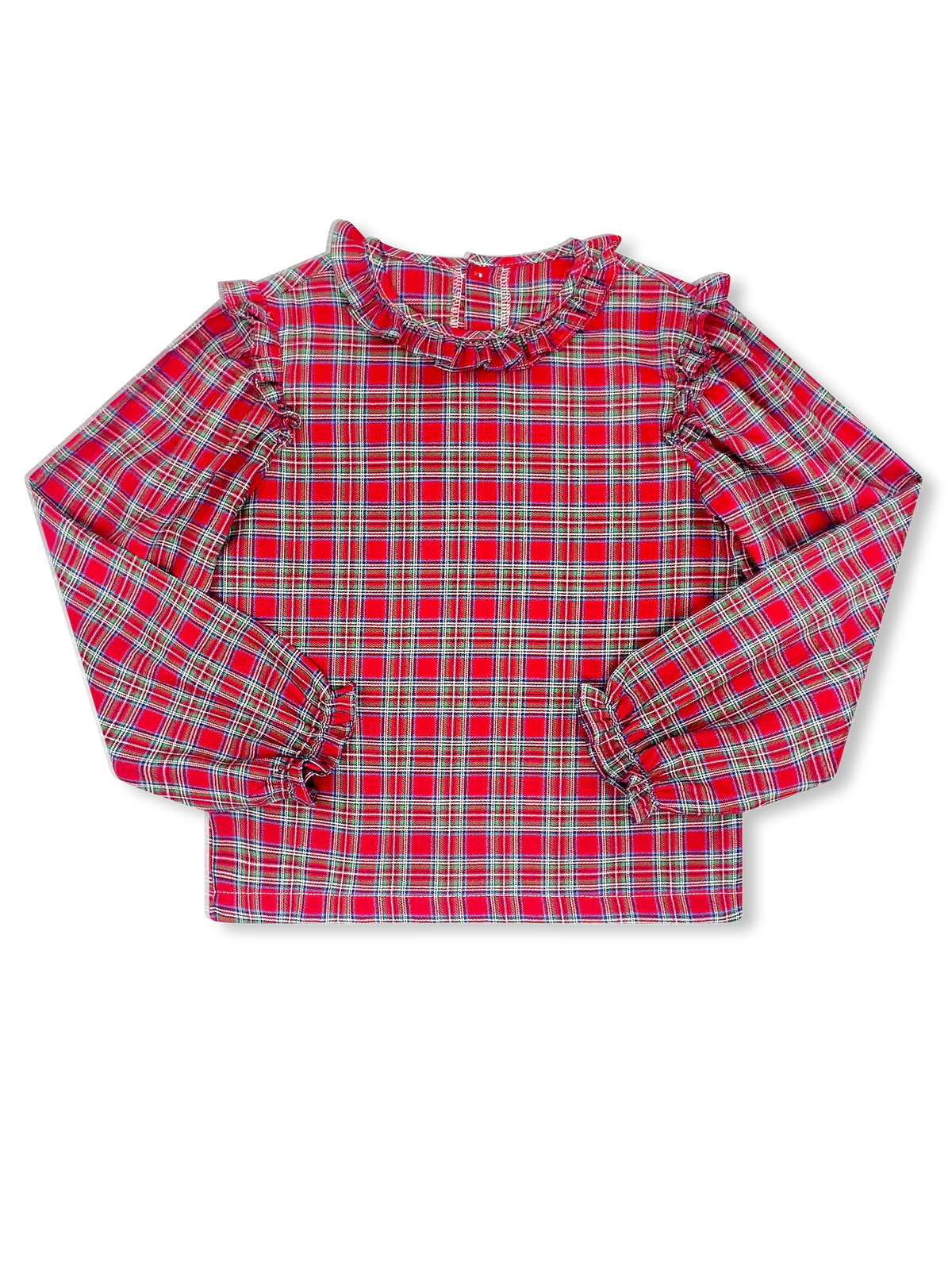 SET Proper Evelyn Blouse- Hawthorn Plaid