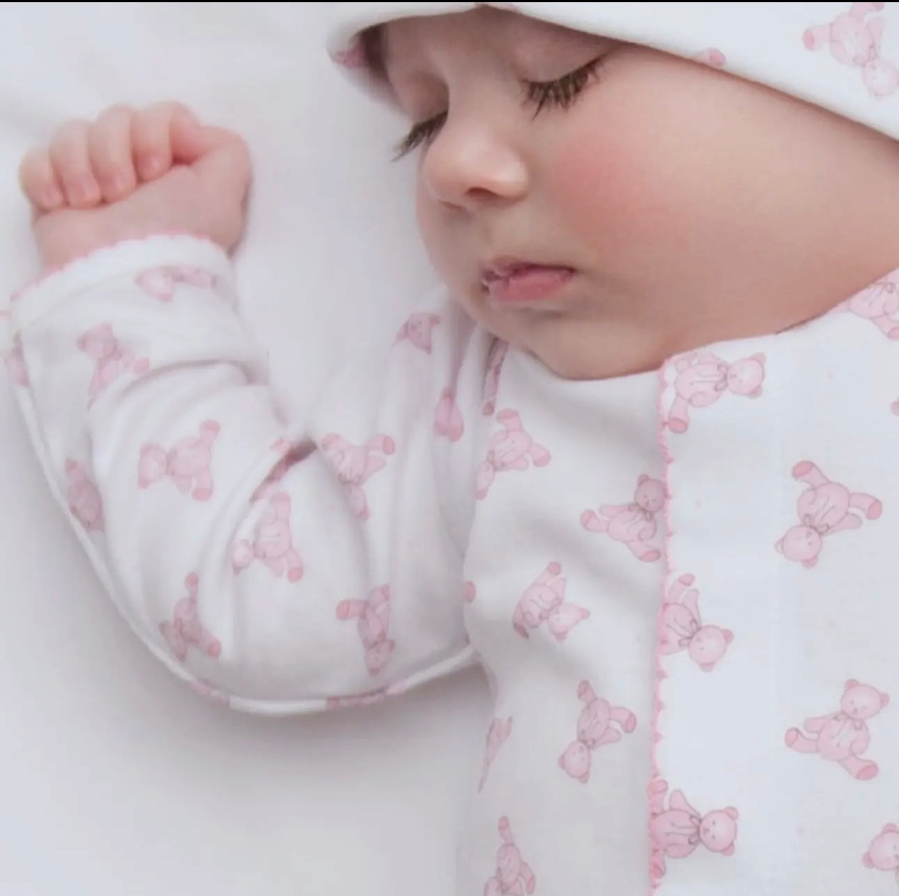 Magnolia Baby Baby's Teddy Footie-- Pink