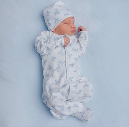 Magnolia Baby Baby's Teddy Footie-Blue