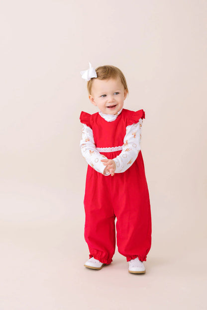 Lullaby Set Angel Romper- Red