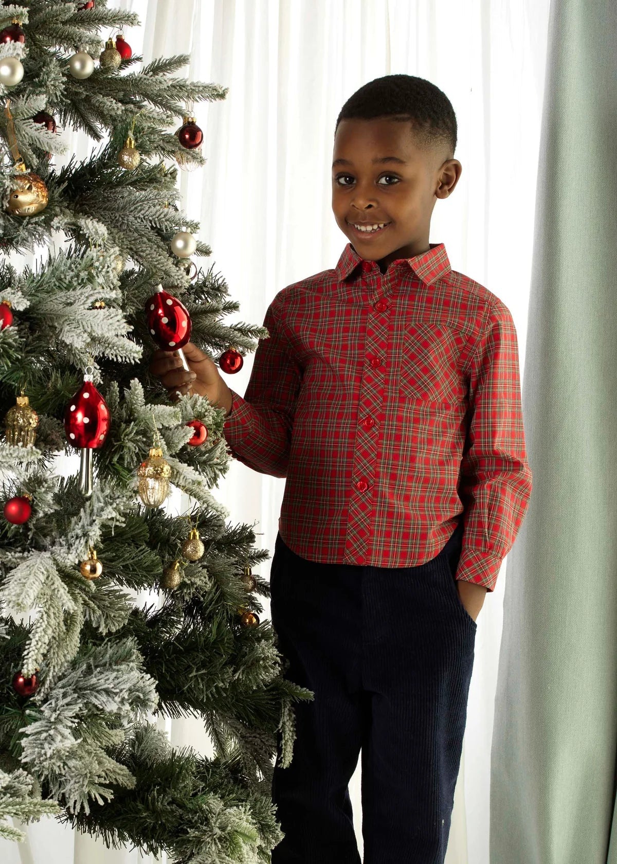 Rachel Riley Red Tartan Shirt