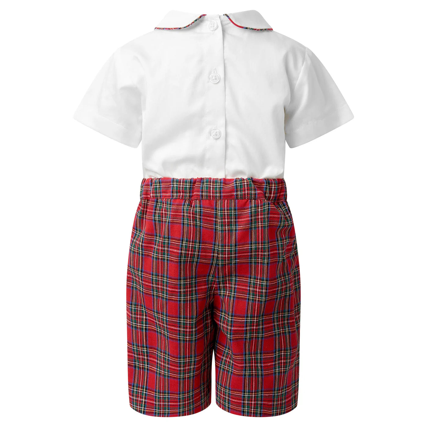 Rachel Riley Red Tartan Short Set