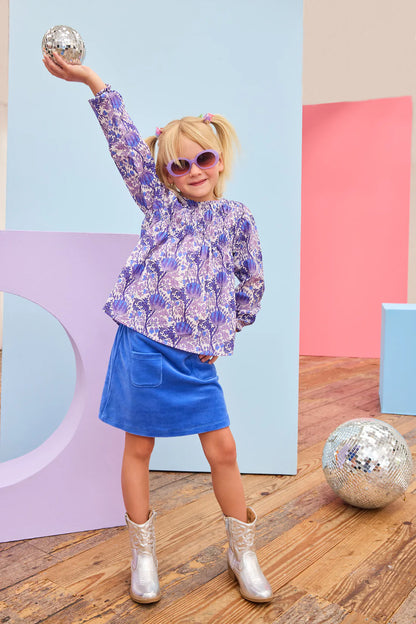 BISBY Patch Pocket Skort- Regents Blue