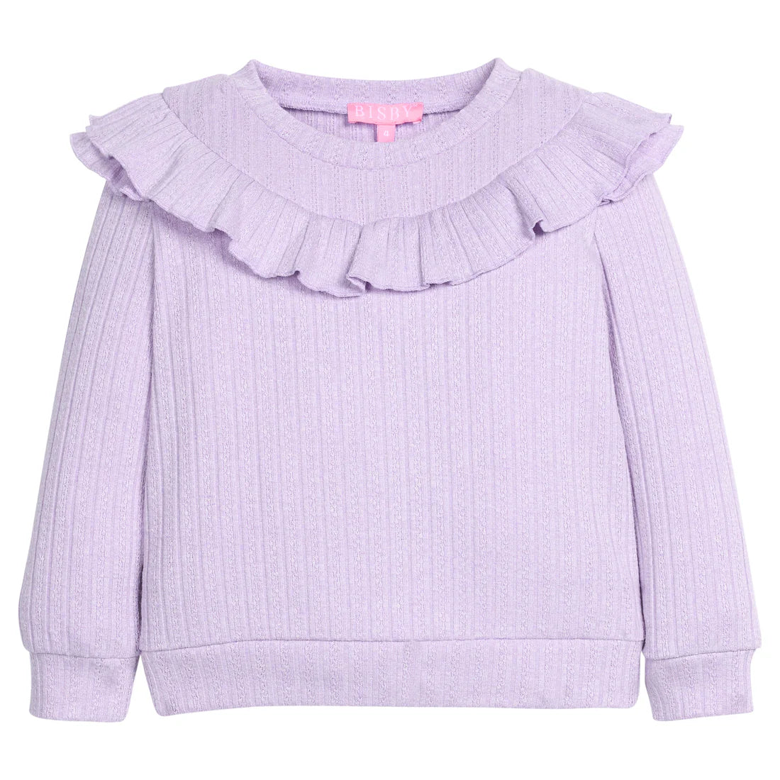 BISBY Jody Top- Lilac Cableknit