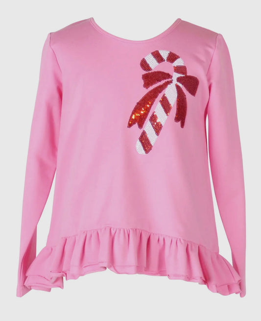 The Yellow Lamb Tinley Top- Candy Cane