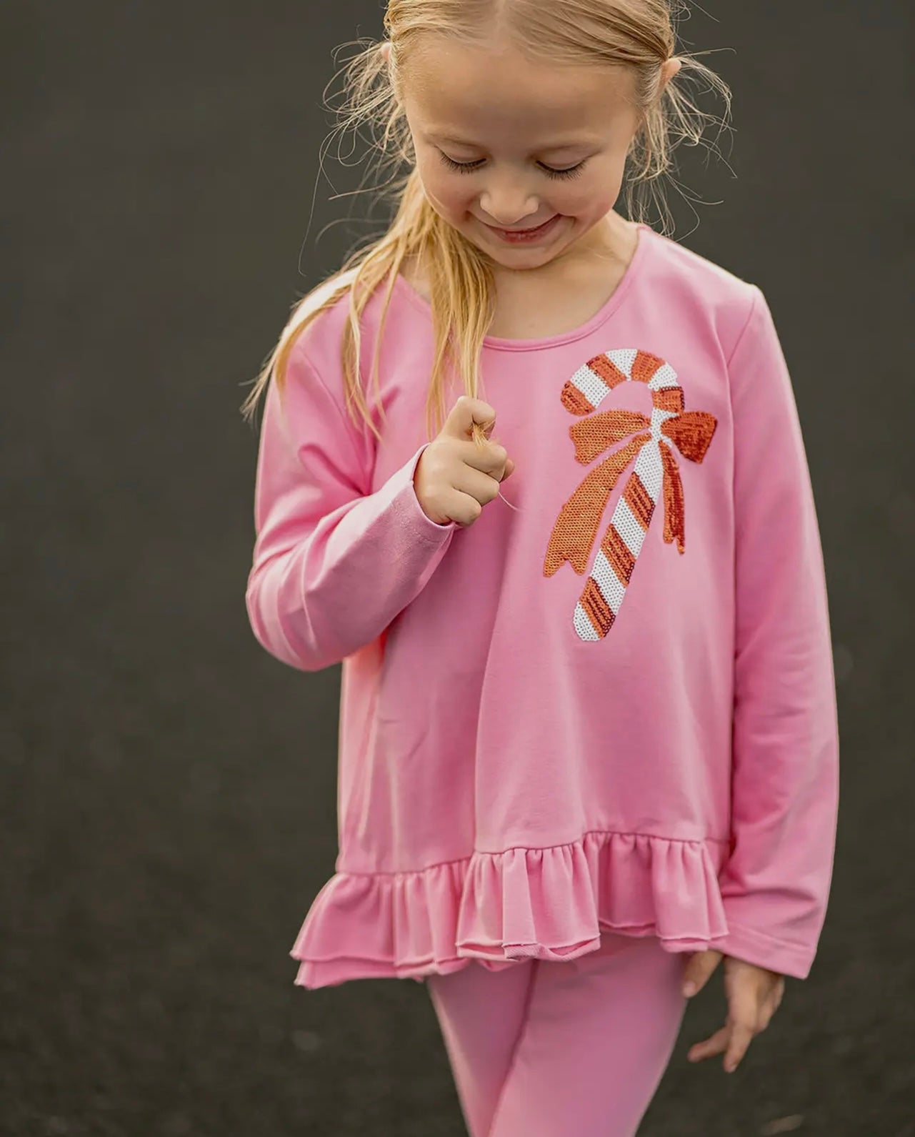 The Yellow Lamb Tinley Top- Candy Cane